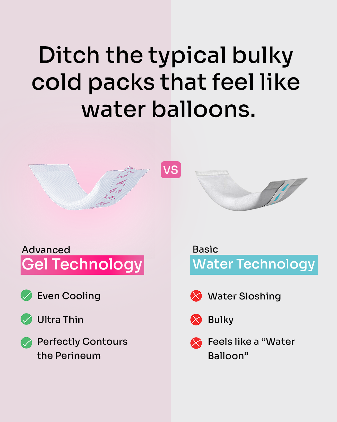 Ultra-Thin 2-in-1 Postpartum Ice Pads | Pack of 8